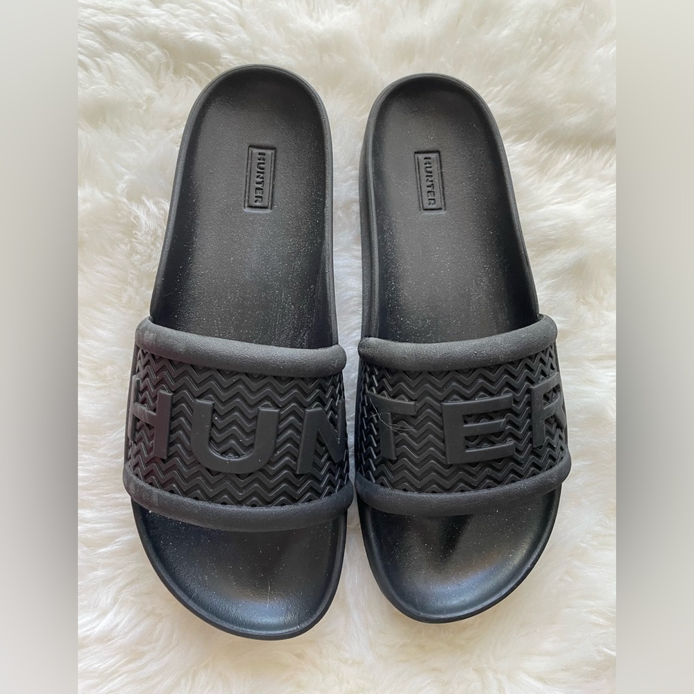 New! Hunter Rubber Slides Slippers